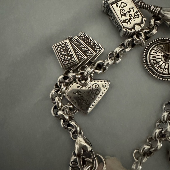 BRIGHTON LAS VEGAS Nevada State Silver Charm BRACELET New 7 inches - Picture 5 of 8